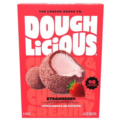Doughlicious Strawberry Cookie Dough & Gelato Bites
