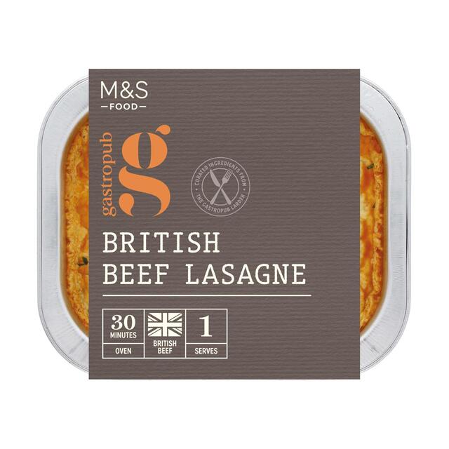 M&S Gastropub Slow Cooked Beef & Rarebit Lasagne for One