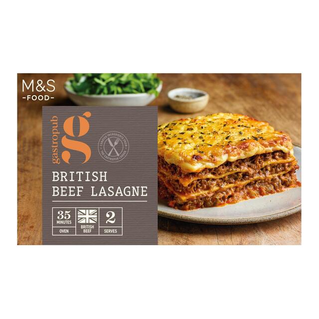 M&S Gastropub Slow Cooked Beef & Cornish Cove Rarebit Lasagne Main for Two