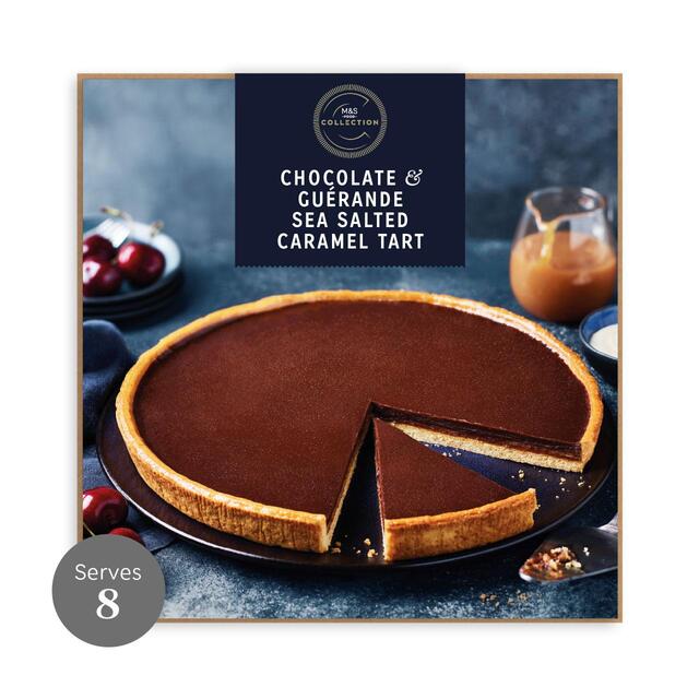 M&S Collection Chocolate & Sea Salt Caramel Tart Frozen