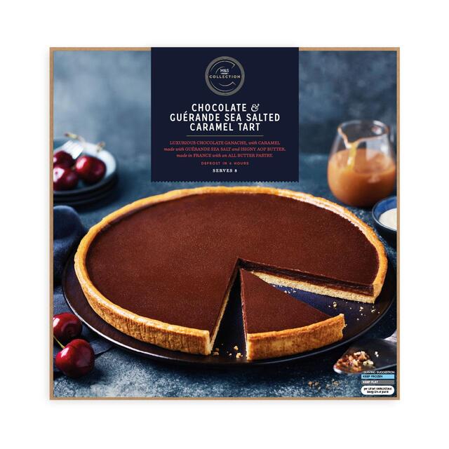 M&S Collection Chocolate & Sea Salt Caramel Tart Frozen thumbnail 2