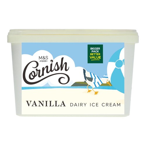 M&S Cornish Vanilla Ice Cream thumbnail 2