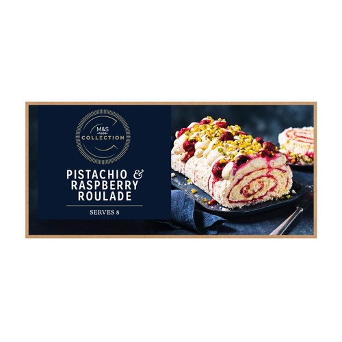 M&S Collection Raspberry & Pistachio Roulade Frozen