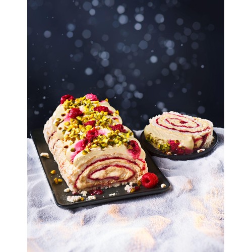 M&S Collection Raspberry & Pistachio Roulade Frozen thumbnail 2
