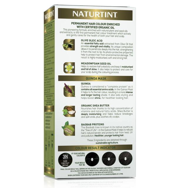 Naturtint Permanent Hair Colour Gel 3N Dark Chestnut Brown thumbnail 2