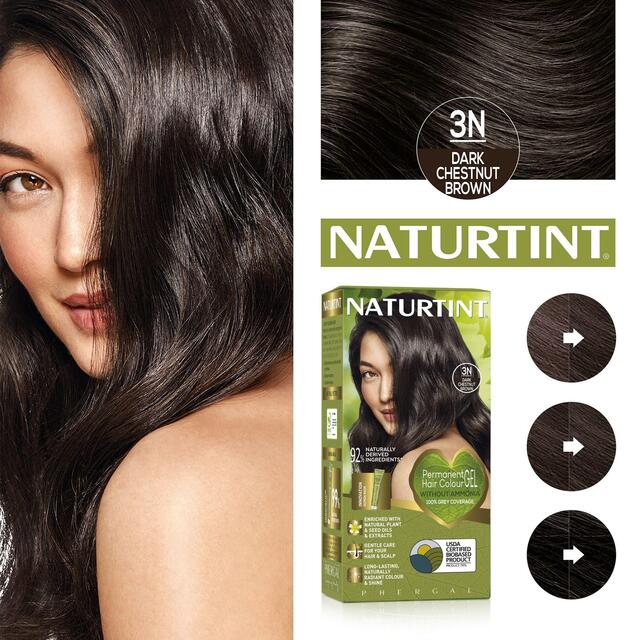 Naturtint Permanent Hair Colour Gel 3N Dark Chestnut Brown thumbnail 7