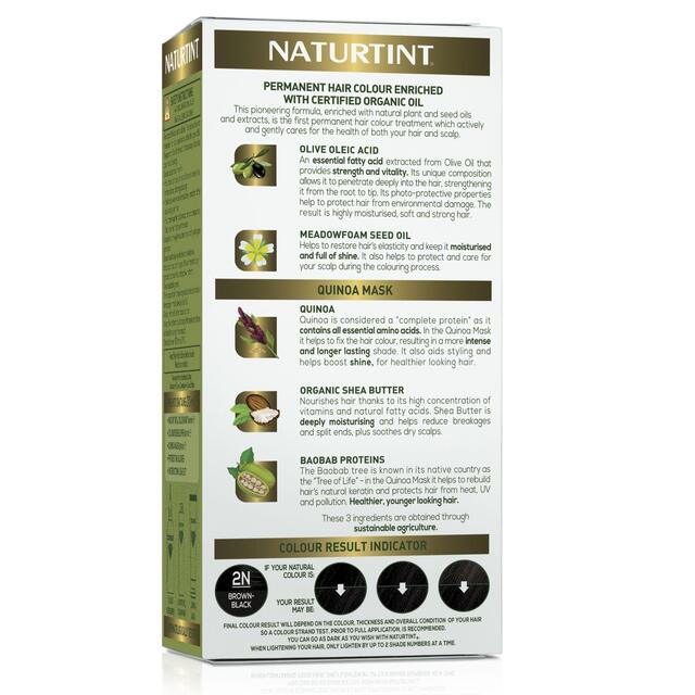 Naturtint Permanent Hair Colour Gel 2N Brown-Black thumbnail 2