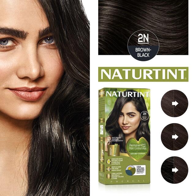 Naturtint Permanent Hair Colour Gel 2N Brown-Black thumbnail 6