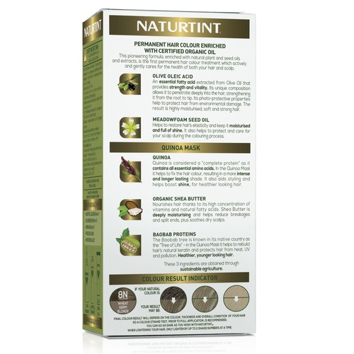 Naturtint Permanent Hair Colour Gel 8N Wheat Germ Blonde thumbnail 2