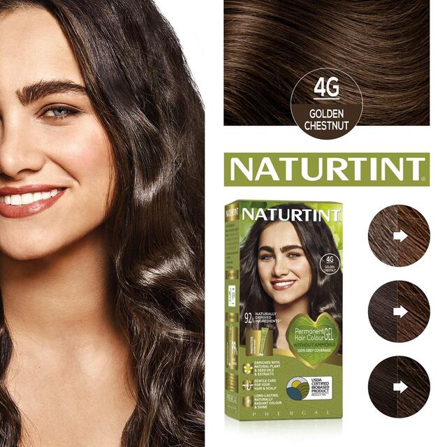 Naturtint Permanent Hair Colour Gel 4G Golden Chestnut thumbnail 5