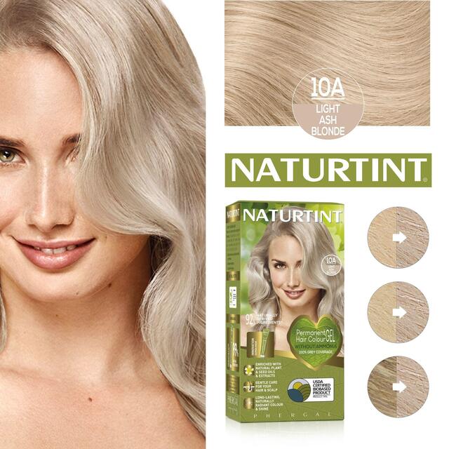 Naturtint Permanent Hair Colour Gel 10A Light Ash Blonde thumbnail 3