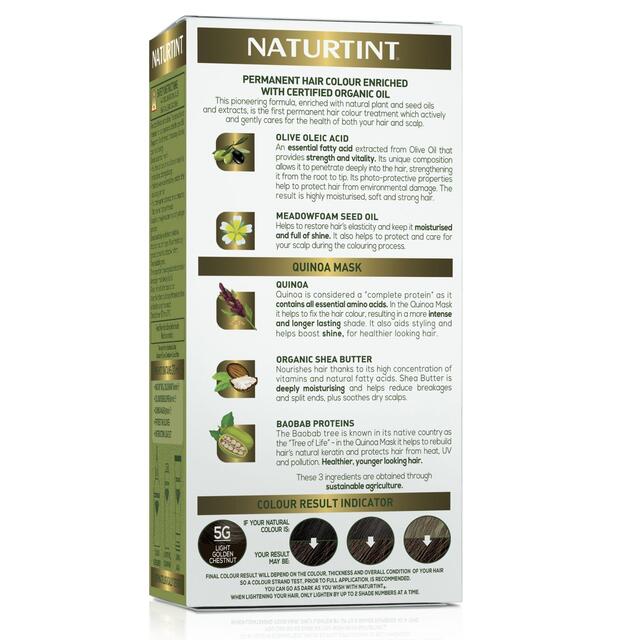 Naturtint Permanent Hair Colour Gel 5G Light Golden Chestnut thumbnail 2