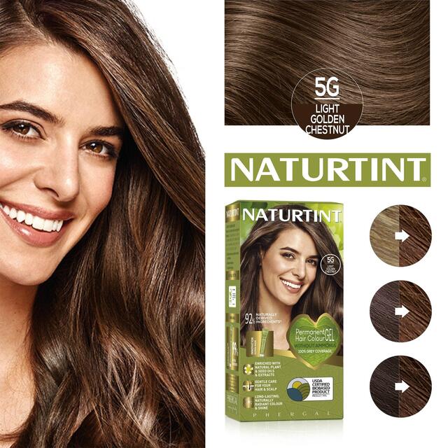 Naturtint Permanent Hair Colour Gel 5G Light Golden Chestnut thumbnail 8