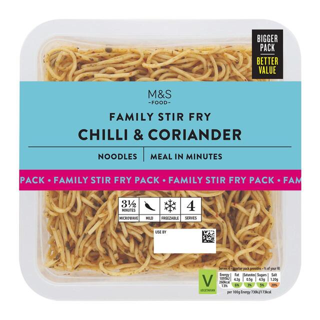 M&S Chilli & Coriander Fine Egg Noodles thumbnail 2