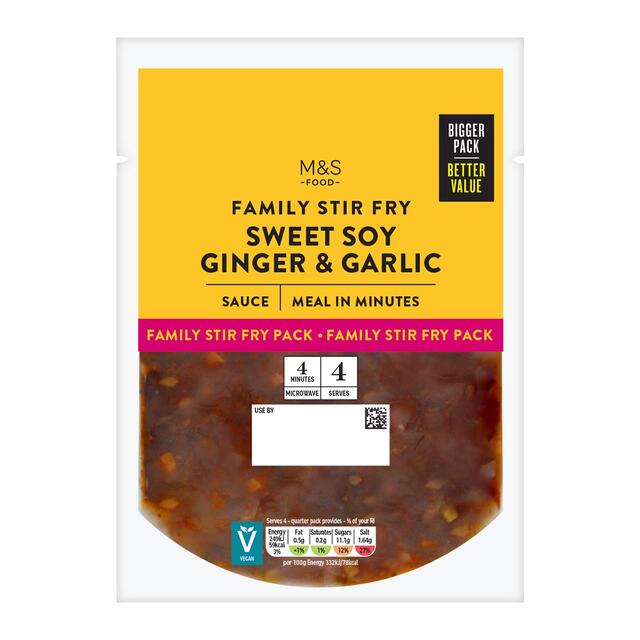 M&S Sweet Soy Garlic & Ginger Stir Fry Sauce thumbnail 2