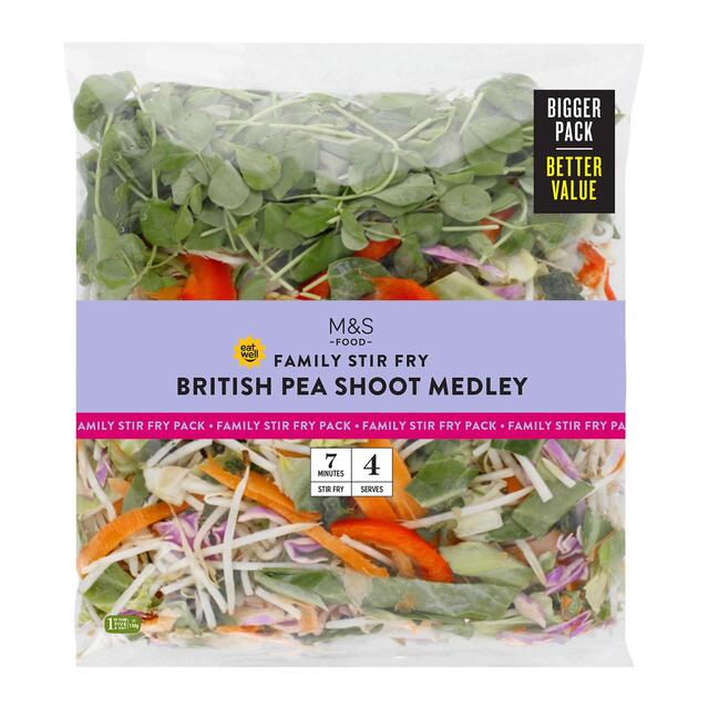 M&S British Pea Shoot Stir Fry