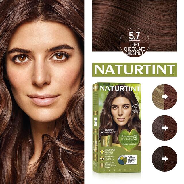 Naturtint Permanent Hair Colour Gel 5.7 Light Chocolate Chestnut thumbnail 5