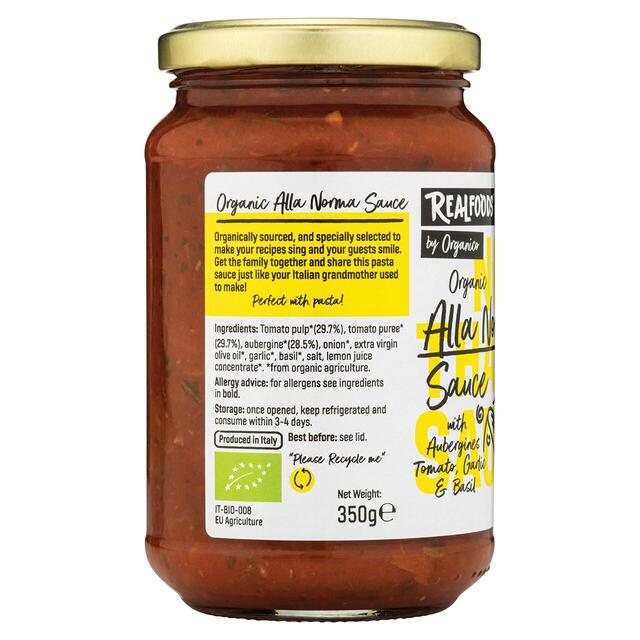 Realfoods by Organico Organic  Alla Norma Sauce thumbnail 2