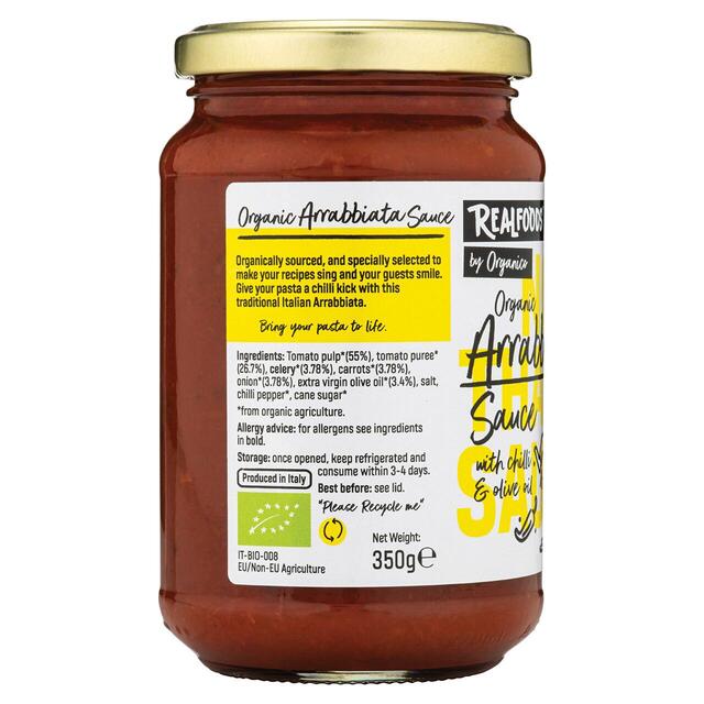 Realfoods by Organico Organic Arrabbiata Sauce thumbnail 2
