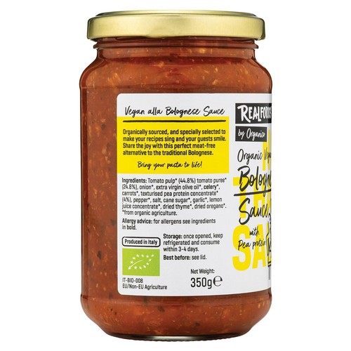 Realfoods Organic Vegan alla Bolognese Sauce thumbnail 2