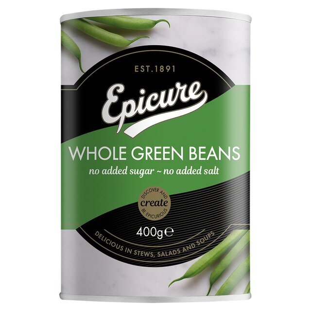 Epicure Whole Green Beans in water