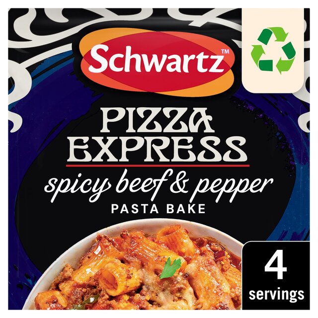 Schwartz x Pizza Express Spicy Beef & Pepper Pasta Bake Recipe Mix