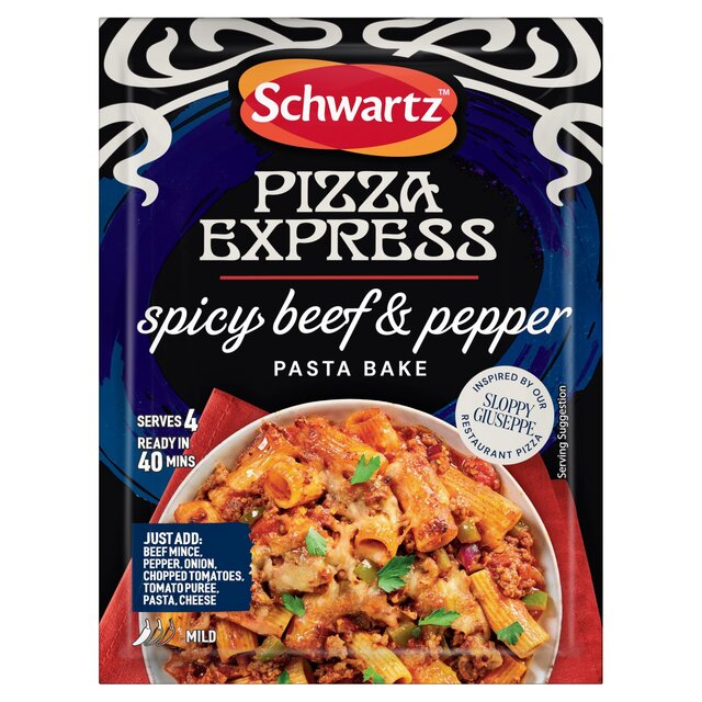 Schwartz x Pizza Express Spicy Beef & Pepper Pasta Bake Recipe Mix thumbnail 2