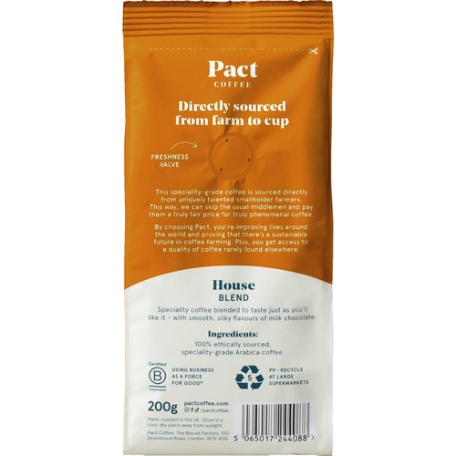 Pact Coffee House Blend Wholebean thumbnail 3