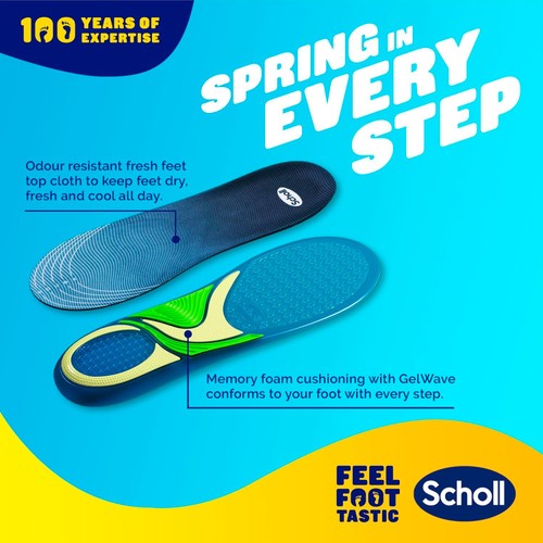 Scholl Gel Activ Trainer Insoles Large thumbnail 3