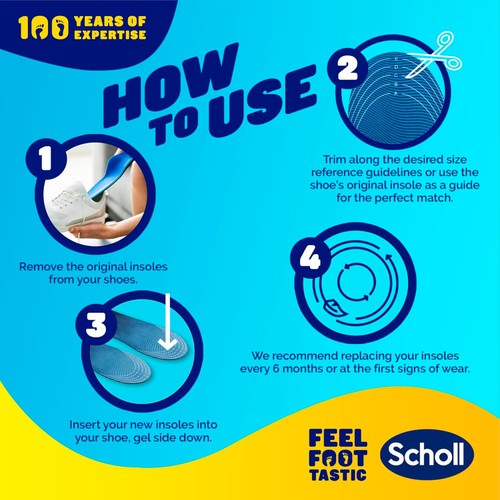 Scholl Gel Activ Trainer Insoles Large thumbnail 4