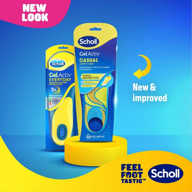 Scholl Gel Activ Casual Insoles Large thumbnail 4