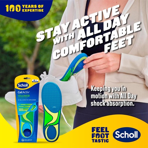 Scholl Gel Activ Trainer Insoles Small thumbnail 2