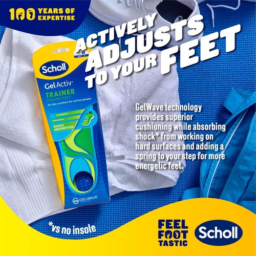 Scholl Gel Activ Trainer Insoles Small thumbnail 4