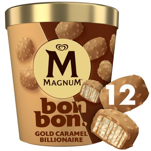 Magnum Bonbon Gold Caramel Billionaire Ice Cream Frozen Snack