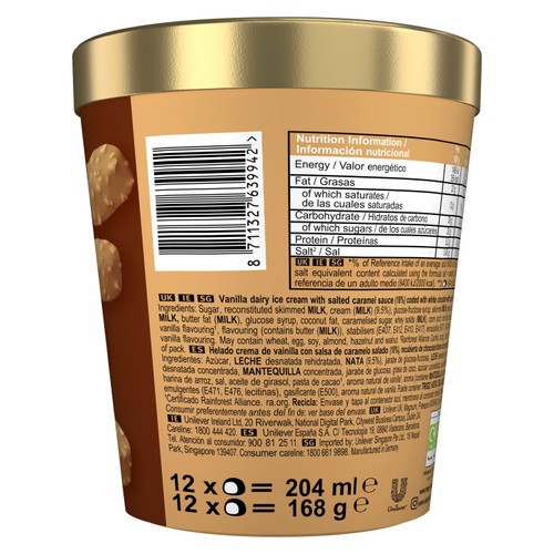 Magnum Bonbon Gold Caramel Billionaire Ice Cream Frozen Snack thumbnail 4