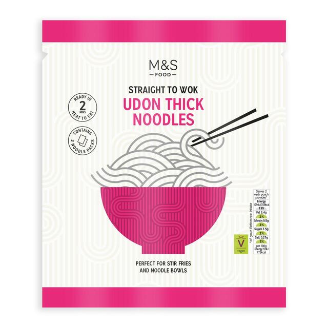 M&S Straight to Wok Thick Udon Noodles
