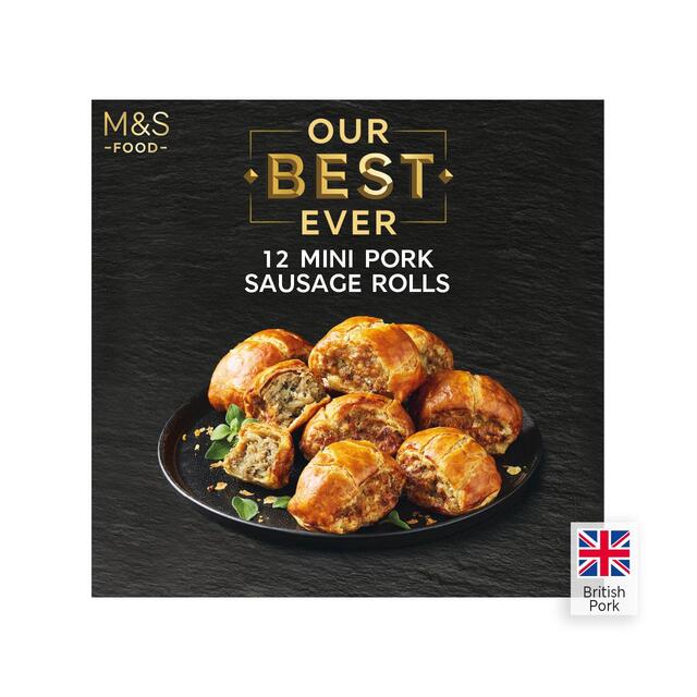 M&S Our Best Ever 12 Mini Pork Sausage Rolls Frozen