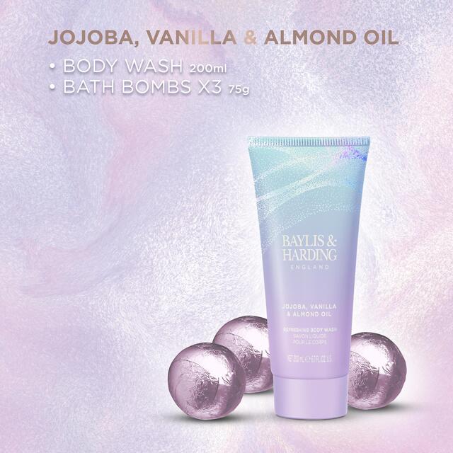 Baylis & Harding Jojoba, Vanilla & Almond Oil Luxury Bathing Gift Set thumbnail 3