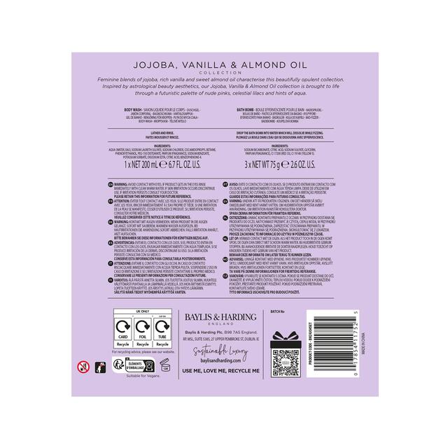 Baylis & Harding Jojoba, Vanilla & Almond Oil Luxury Bathing Gift Set thumbnail 4