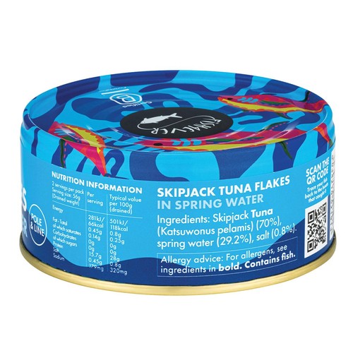 Fish 4 Ever Azores Skipjack Tuna Flakes in Spring Water thumbnail 3