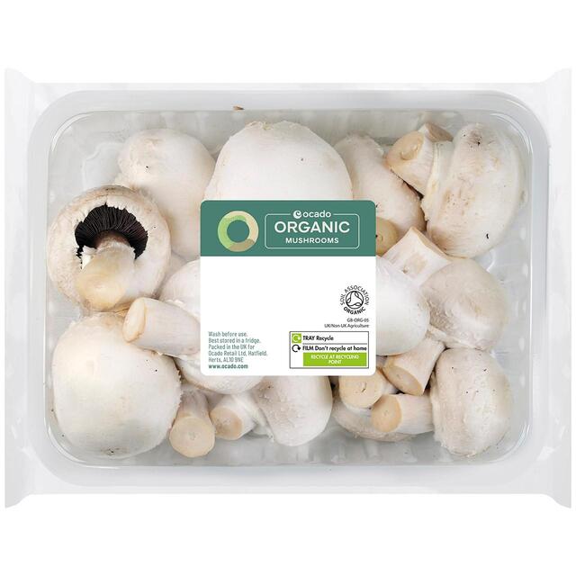 Ocado Organic White Closed Cup Mushrooms 250g thumbnail 2