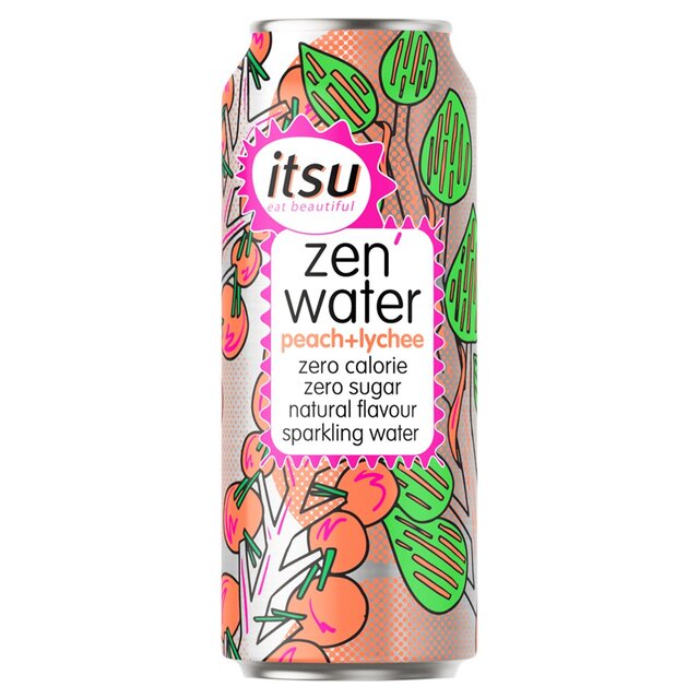 itsu peach & lychee zen water