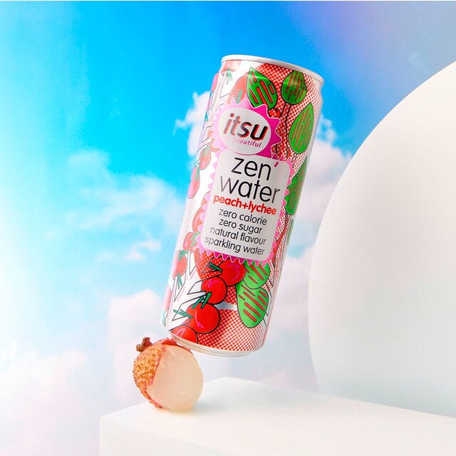 itsu peach & lychee zen water thumbnail 2