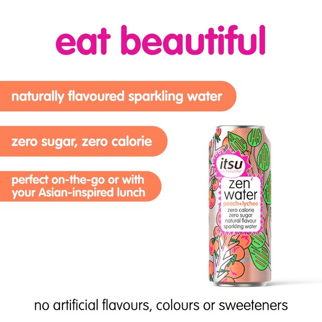 itsu peach & lychee zen water thumbnail 3