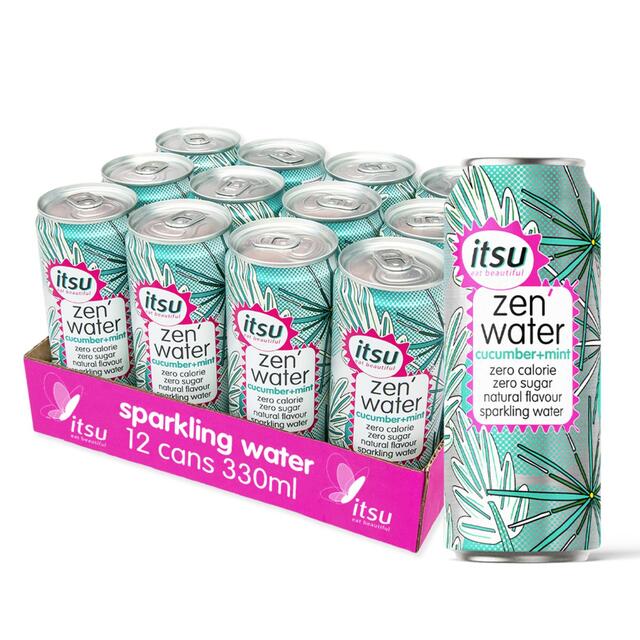 itsu cucumber & mint zen water multipack