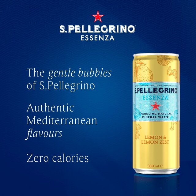 San Pellegrino Essenza Sparkling Water Lemon thumbnail 3