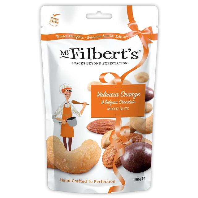 Mr Filbert's Valencia Orange & Belgium Chocolate Mixed Nuts