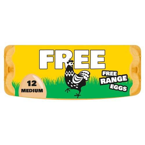 Fresh 'N' Free 12 Medium Free Range Eggs