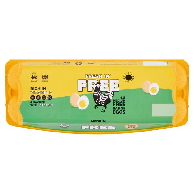 Fresh 'N' Free 12 Medium Free Range Eggs