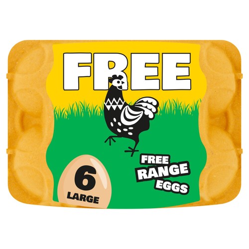 Big 'N' Free 6 Large Free Range Eggs
